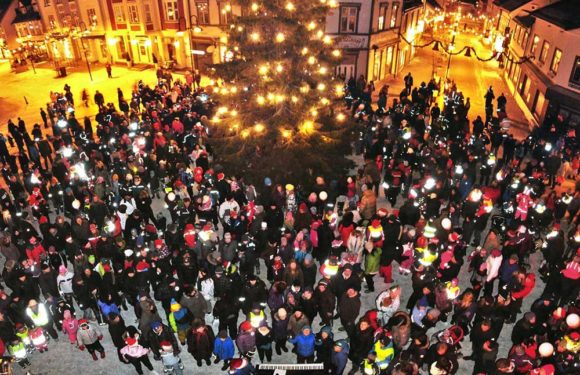 Julegrantenning i Harstad sentrum